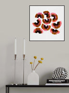 Pencil Shavings Pink Brown 2 Poster och Canvastavla