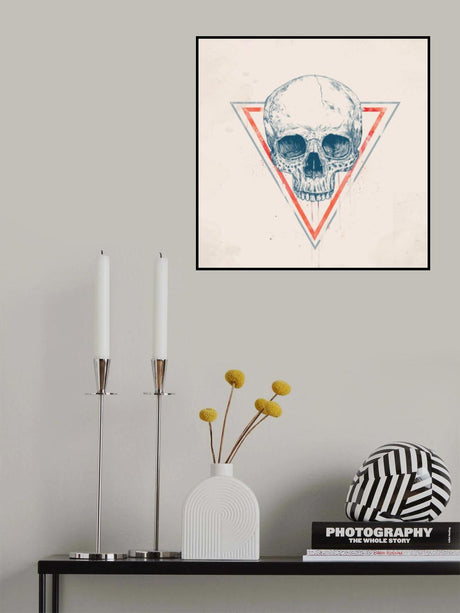 Skull in triangles Poster och Canvastavla