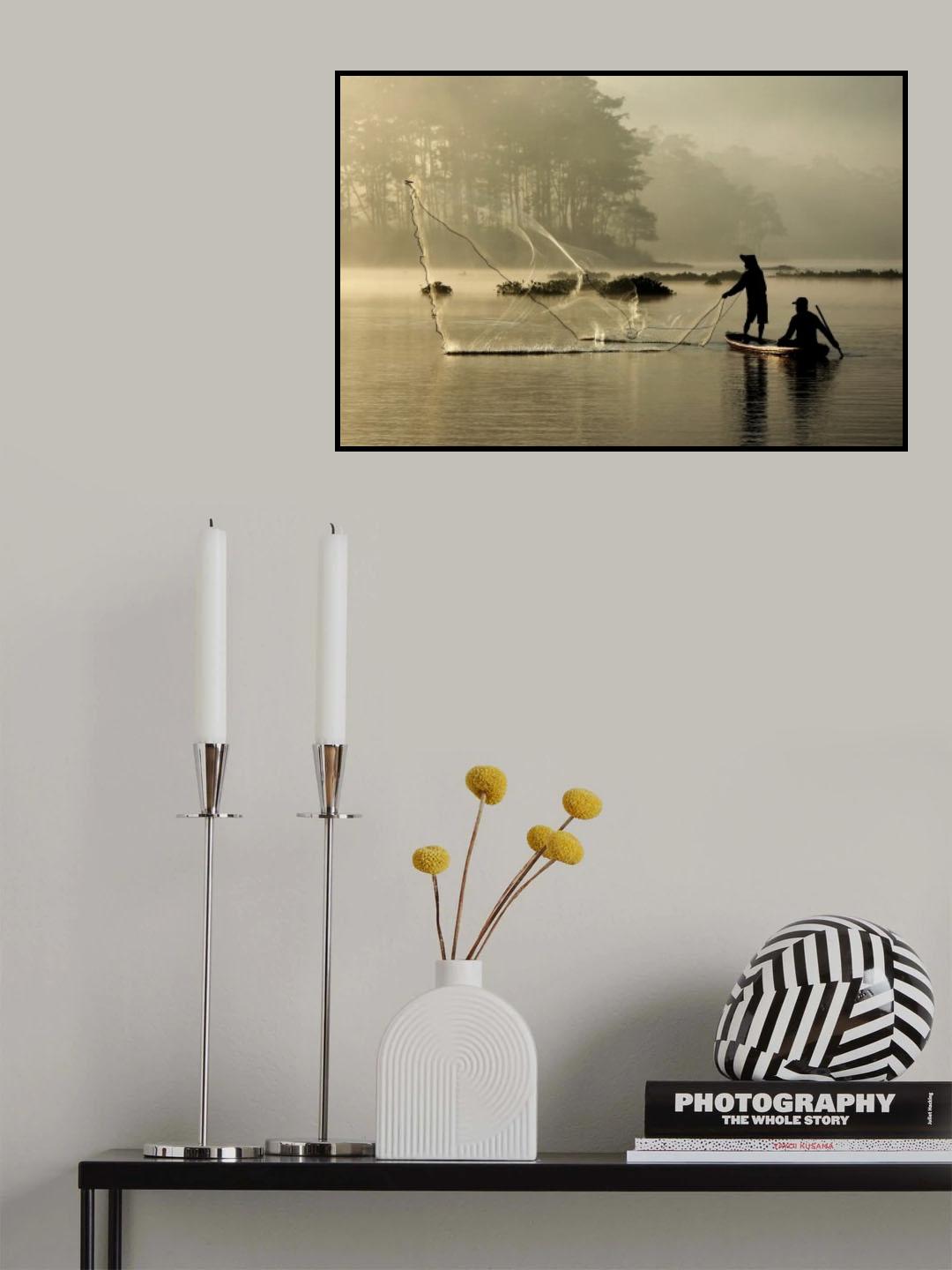 Morning Mist Poster och Canvastavla