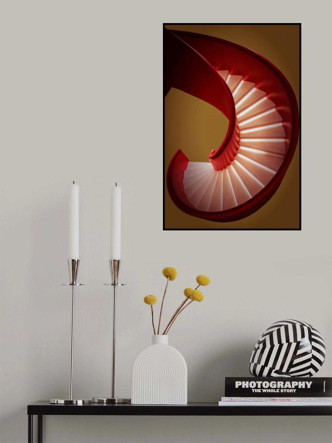 Spiral staircase Poster och Canvastavla