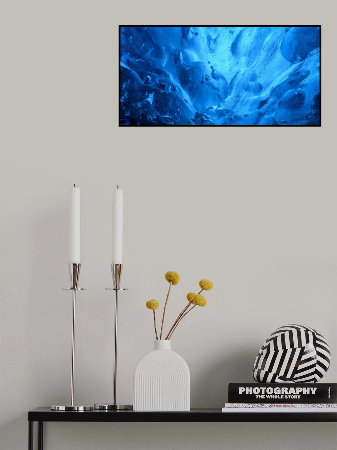 Abstract Ice Cave Poster och Canvastavla