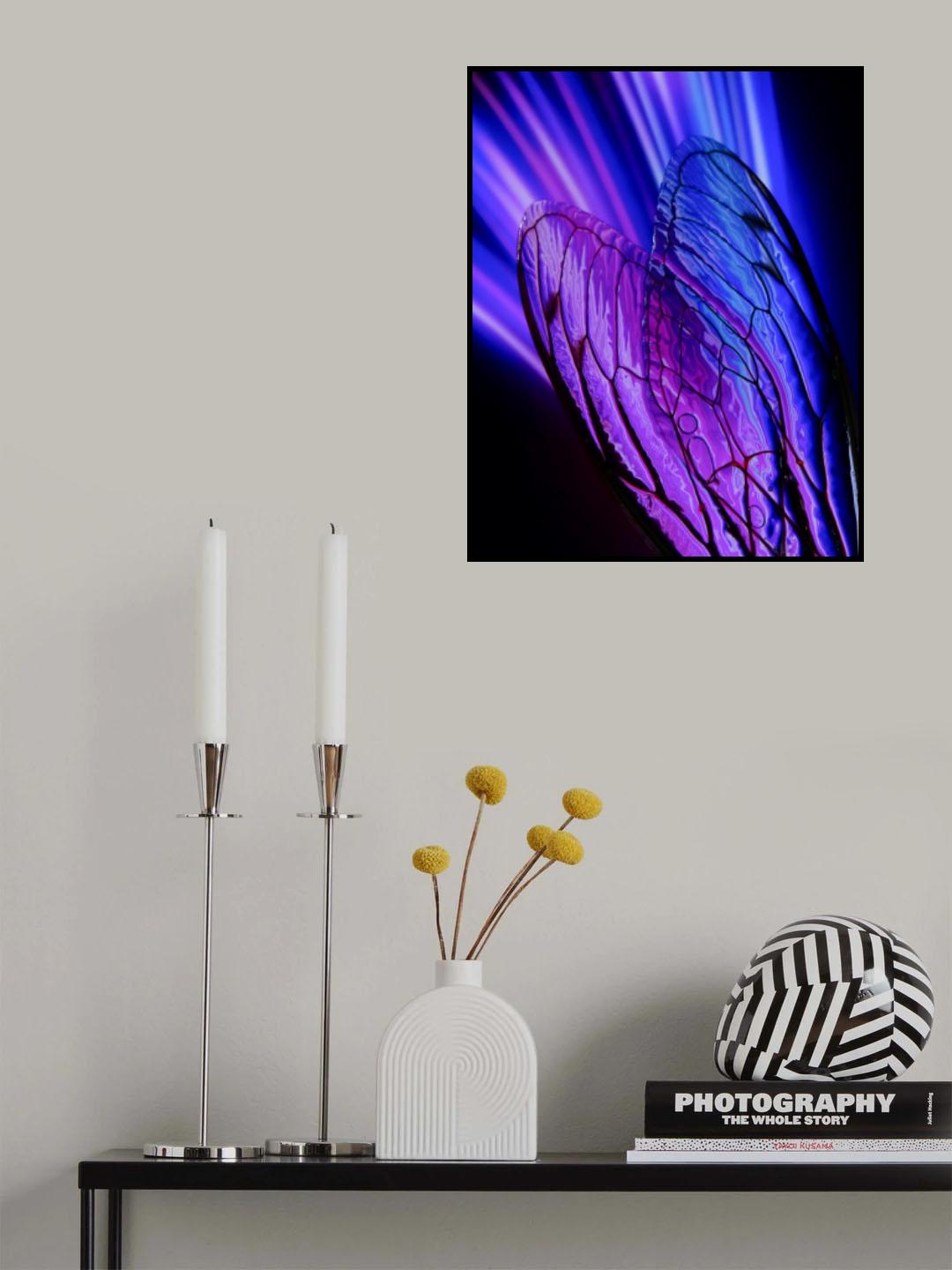 Cicada Wings Abstract Poster och Canvastavla