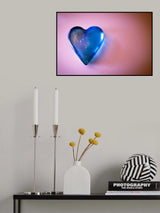 Blue Heart Poster och Canvastavla
