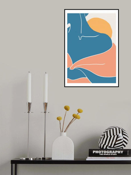 Blue Shoulder Poster och Canvastavla