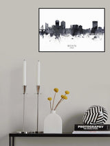 Wichita Kansas Skyline Poster och Canvastavla