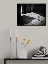 Child playing football Poster och Canvastavla