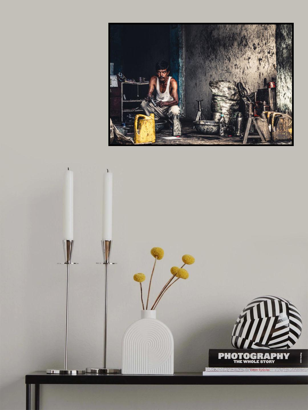 The mechanical workshop Poster och Canvastavla