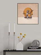 Meditation Old Woman Poster och Canvastavla