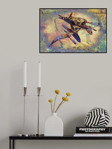 Space ship art Poster och Canvastavla