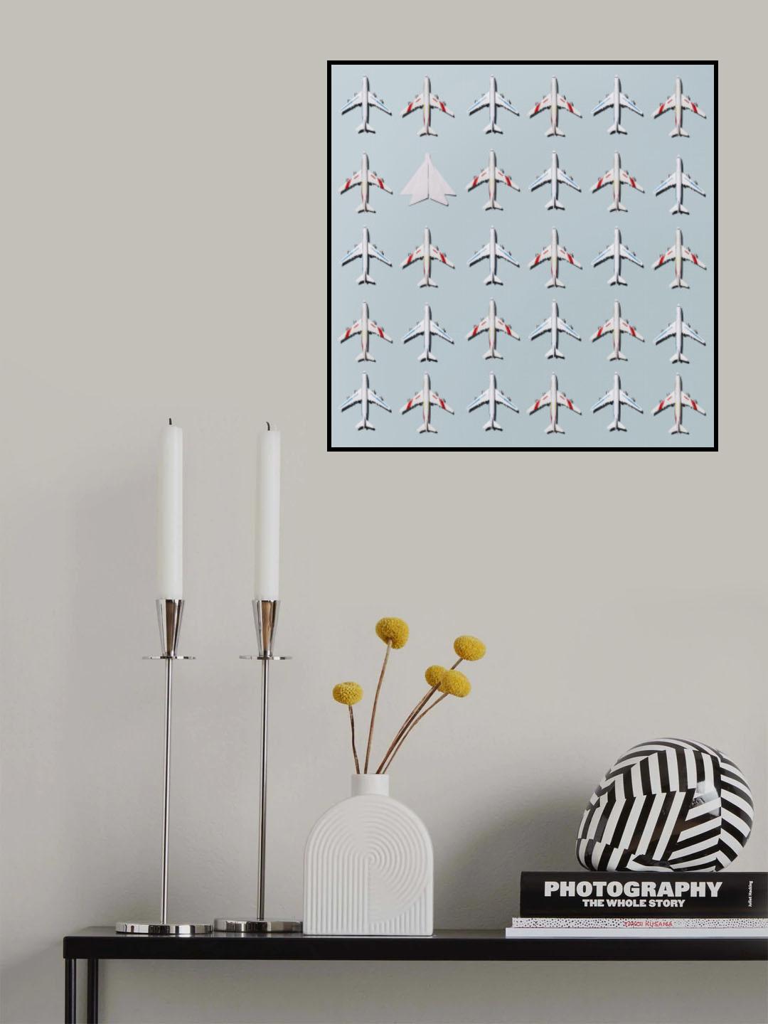 Paper plane Poster och Canvastavla