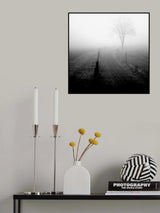 Morning Fog on the Meadow Poster och Canvastavla