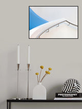 Stairs with blue Poster och Canvastavla