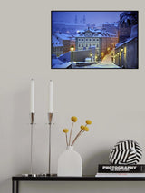 Prague in white Poster och Canvastavla
