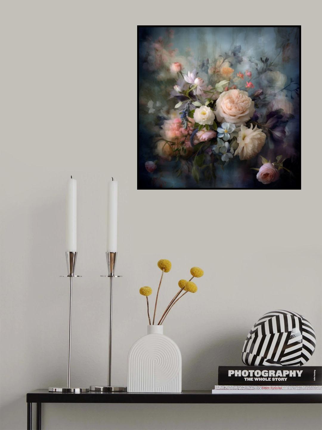 Fa Vintage Floral 49 Poster och Canvastavla