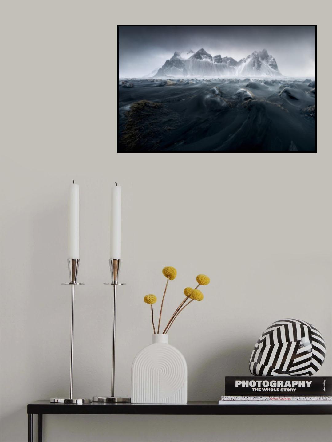 Stokknes before Snowstorm Poster och Canvastavla