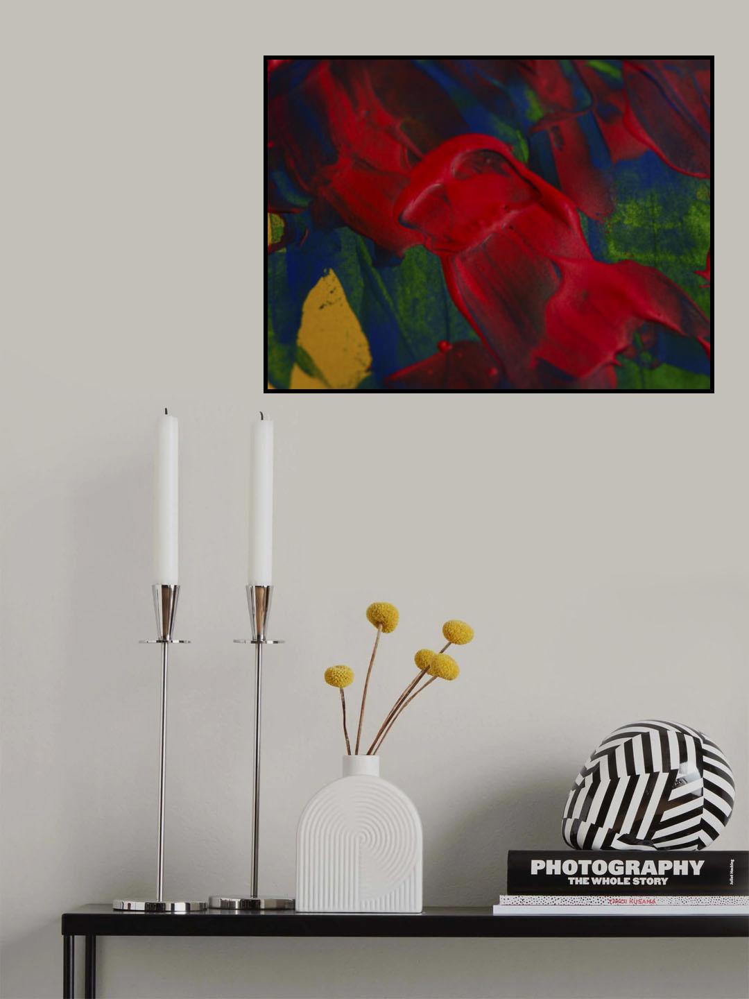 colored paints Poster och Canvastavla