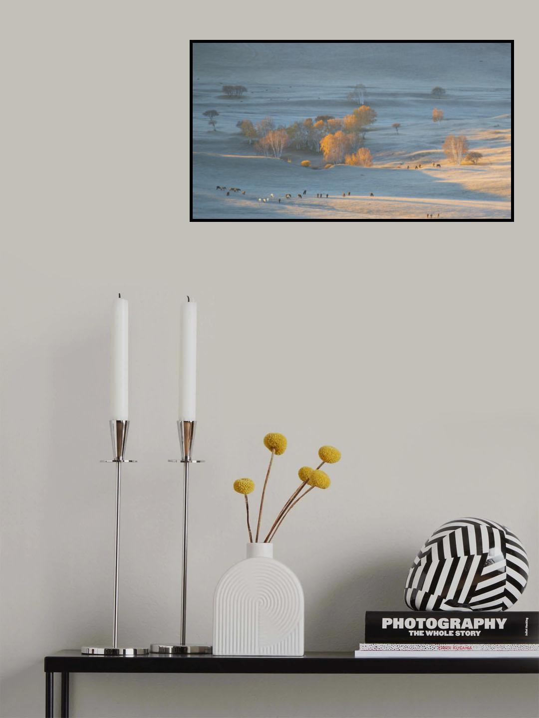 Autumn grazing Poster och Canvastavla