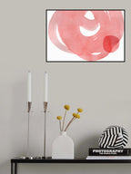 Minimal Pink Abstract 07 Poster och Canvastavla