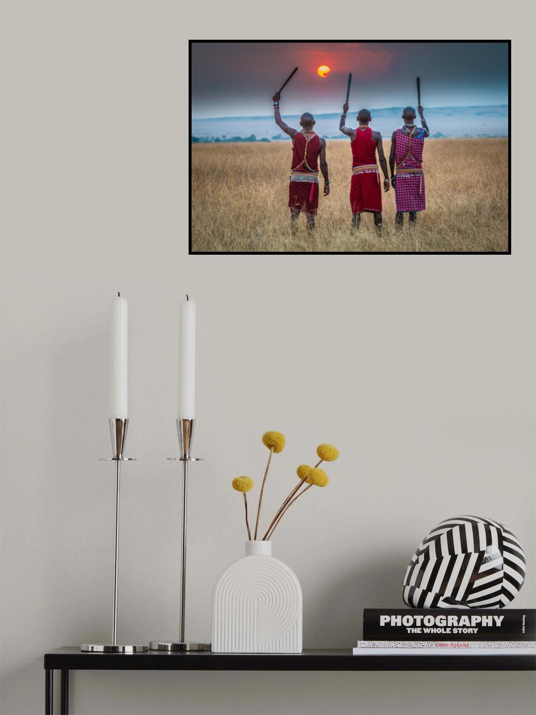 The Masai on full display Poster och Canvastavla