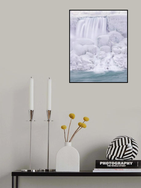 The Dreaming Frozen Waterfall Poster och Canvastavla