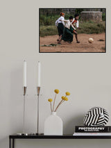 Playng with a deflated balloon Poster och Canvastavla