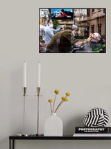 Barbershop reflections Poster och Canvastavla