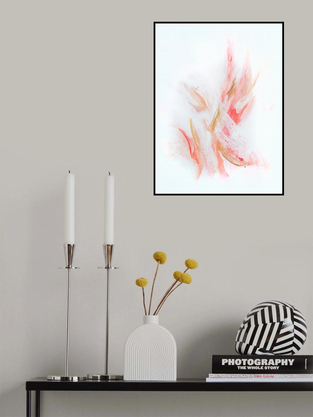 Rose Gold Ribbons Poster och Canvastavla