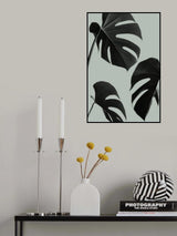 Monstera Teal 05 Poster och Canvastavla