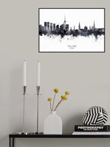 Tallinn Estonia Skyline Poster och Canvastavla