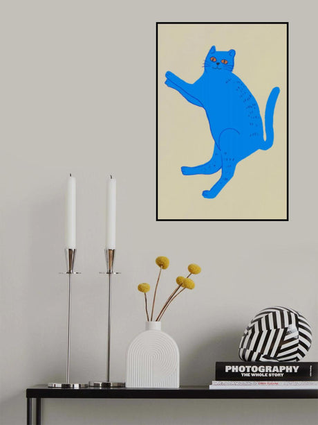 Blue cat Poster och Canvastavla