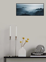 The village in the morning mist Poster och Canvastavla