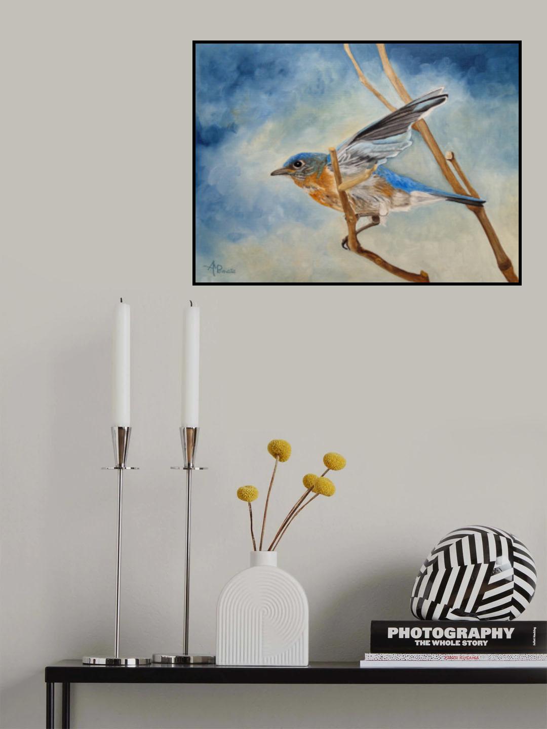 Bluebird, Blue Morning Poster och Canvastavla