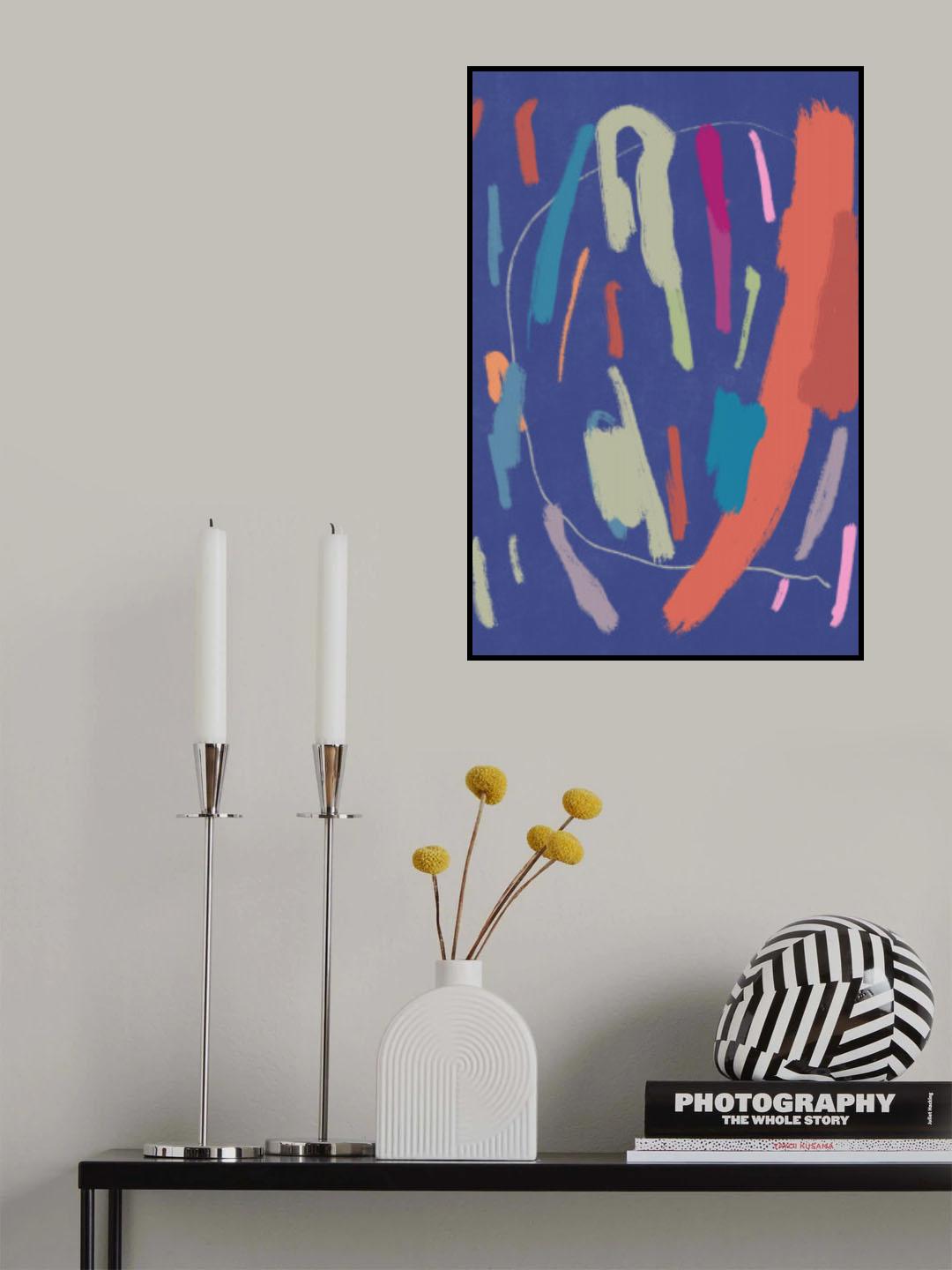 Color strokes 03 Poster och Canvastavla
