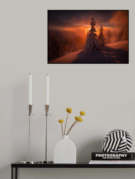 Morning Fires Poster och Canvastavla