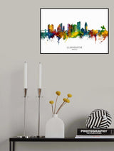 Ulaanbaatar Mongolia Skyline Poster och Canvastavla