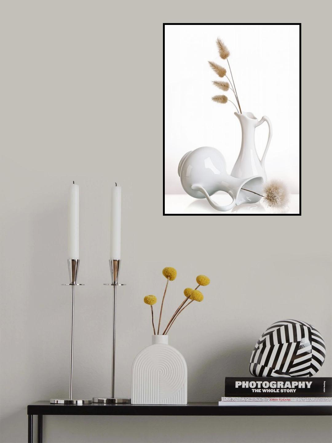 White Poster och Canvastavla