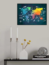 World map 5 Poster och Canvastavla