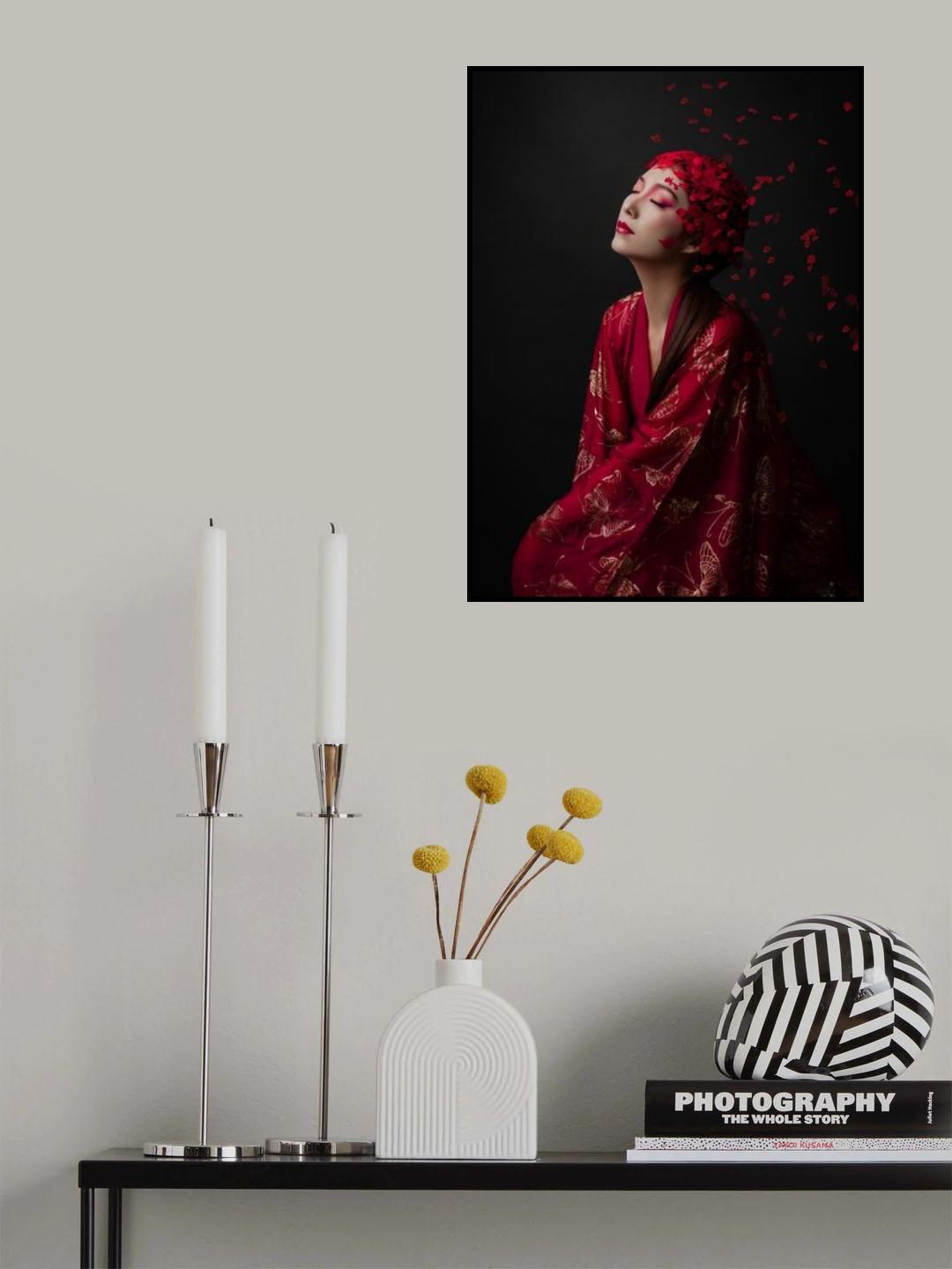 Red butterfly Poster och Canvastavla