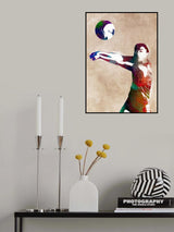 Volleyball sport art Poster och Canvastavla