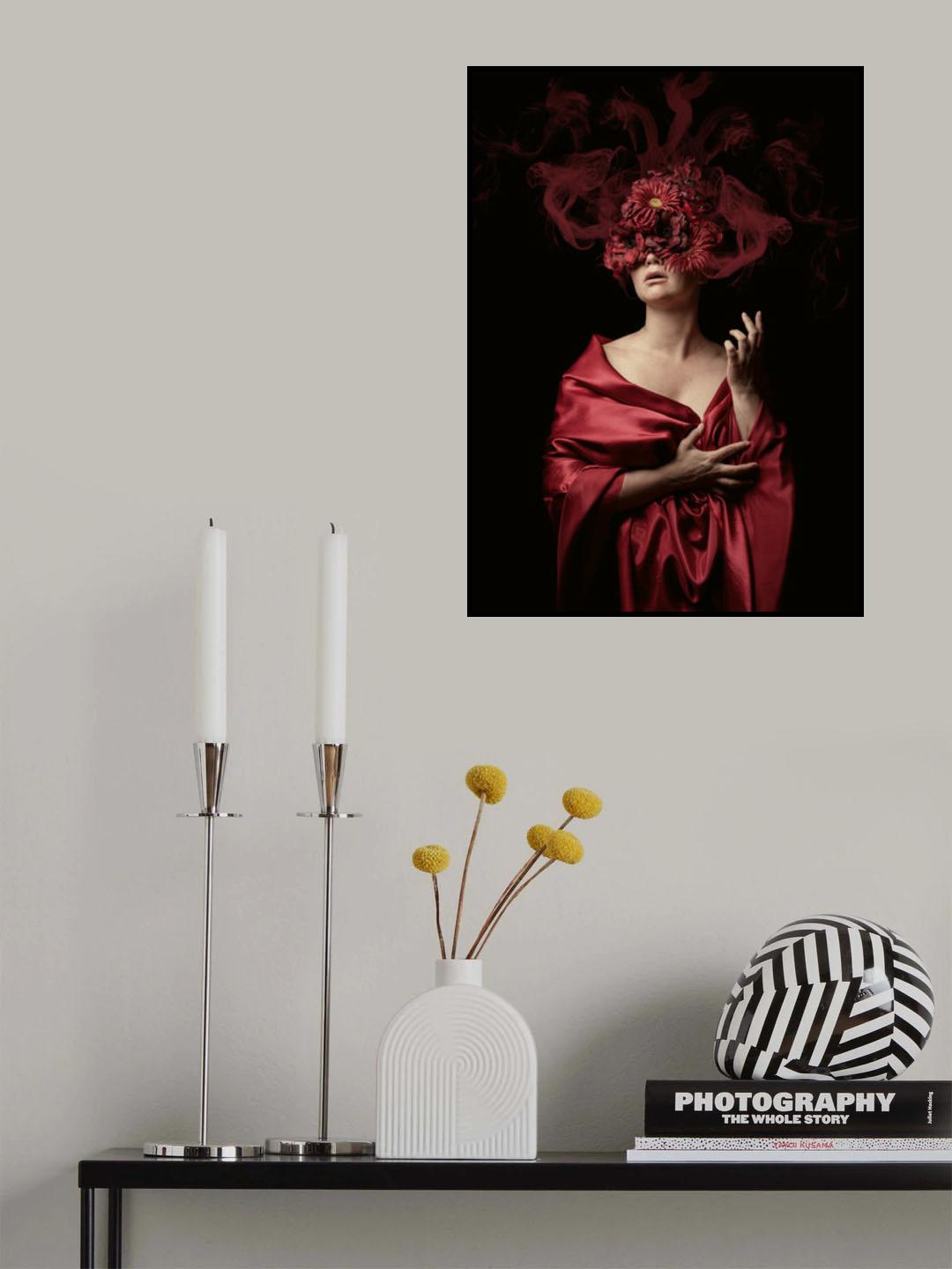 Oxygen Red Poster och Canvastavla