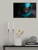 The turquoise scarf Poster och Canvastavla