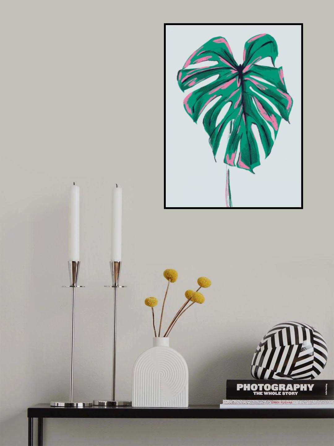 Monstera Deliciosa Light Poster och Canvastavla