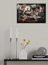 Family lunch in Dali Poster och Canvastavla