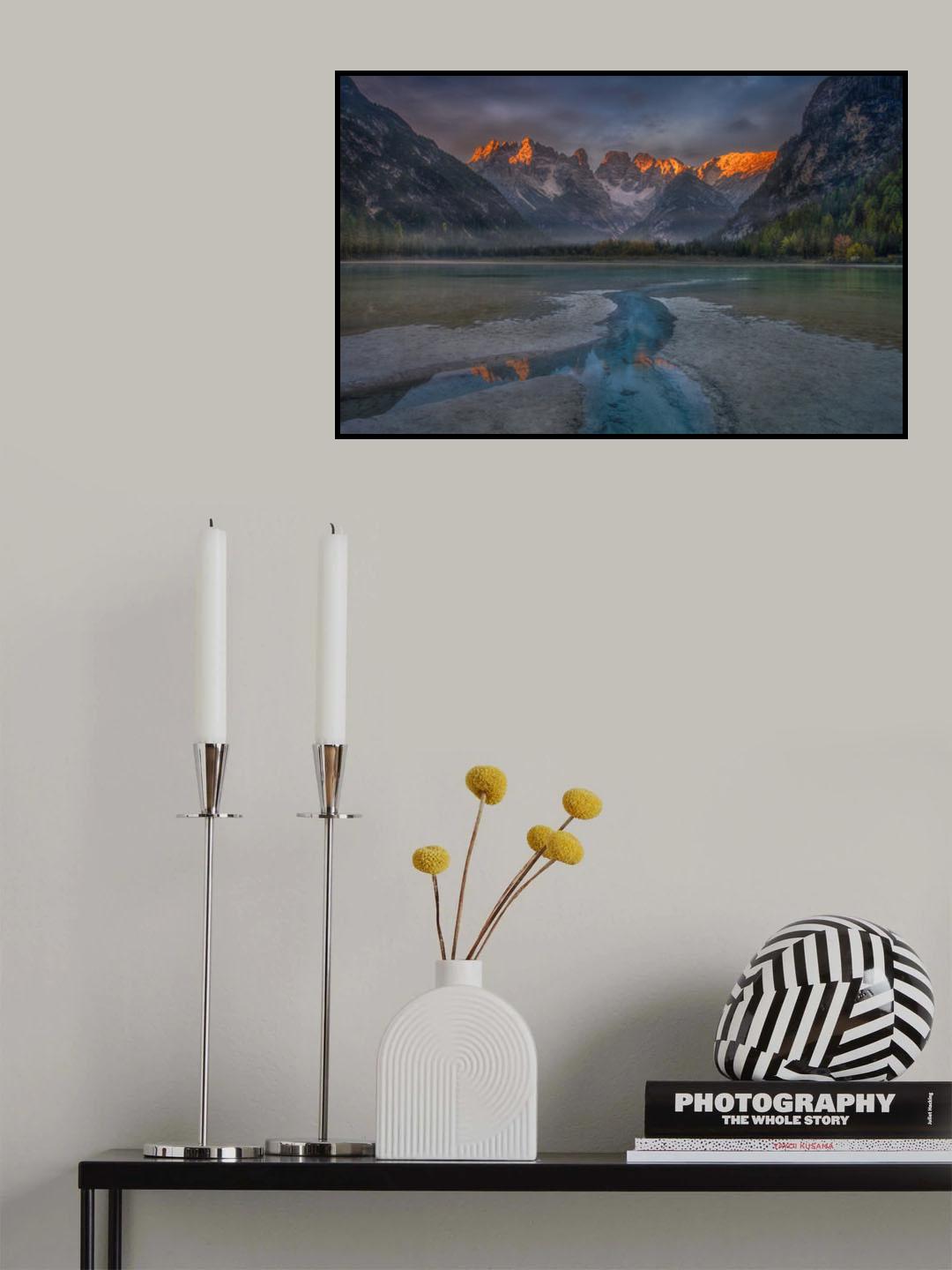 Blue stream Poster och Canvastavla