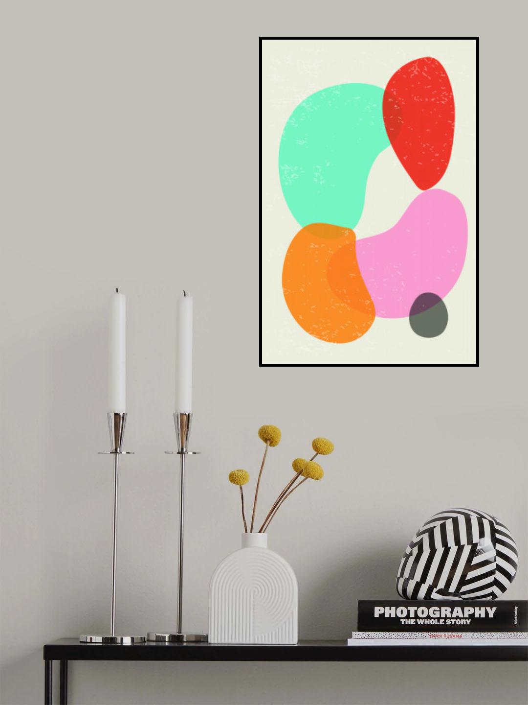 Bright Abstract Shapes #4 Poster och Canvastavla