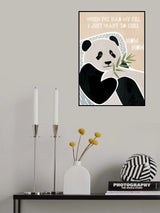 Children's panda typography Poster och Canvastavla