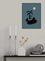 Minimal Night Island Poster och Canvastavla