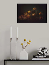 still life of dry pomegranate Poster och Canvastavla