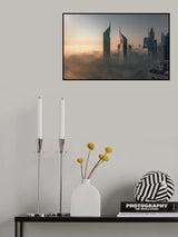 Fog Lockdown on the City of Steel Poster och Canvastavla