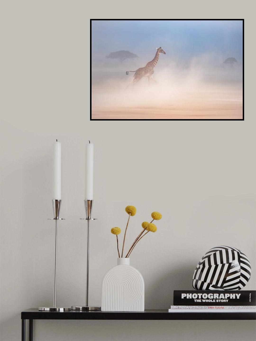 The giraffe dance2 Poster och Canvastavla